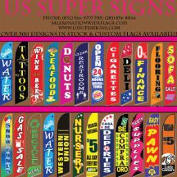 CUSTOM FLAGS AVAILABLE & OVER 500 DESIGN FLAGS IN STOCK. WE SHIP ARE OVER THE UNITED STATES THROUGH UPS. CHECK US OUT.