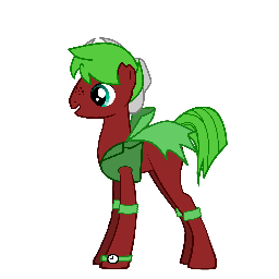 Hey there! My name's Brave Napoleon. I'm a young retired acrobatic pony from Canterlot who's looking for adventure and to make friends. ((heavy RP, GMT -8))