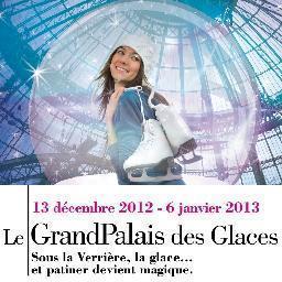 Du 13/12/2012 au 06/01/2013, le #GrandPalais de #Paris abritera la plus grande patinoire jamais créée en France. Venez patiner sous la grande verrière! #LGPG