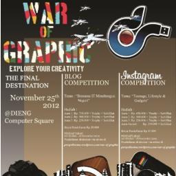 War of Graphic merupakan suatu perang grafis. Di dalamnya akan terjadi perang adu adu BLOG dan adu FOTO INSTAGRAM. selengkapnya klik link kami