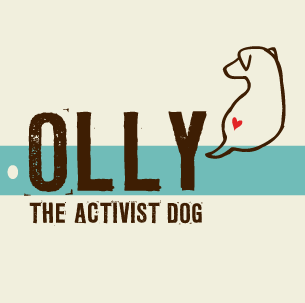 Olly the Activist Dog lives in Townsville North Queensland and while out on daily walks wears a lightweight corflute sign about a current issue. 
Follow on FB.