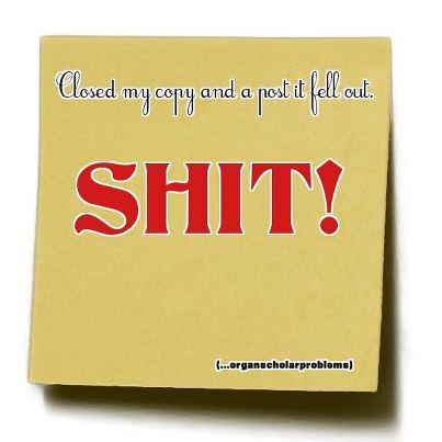 organschlrprobs's profile picture. We've all been there #organscholarproblems