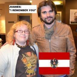 Fanclub austriaco de Juanes,
Austrian fanclub of Juanes,
Österreichischer Fanclub von Juanes