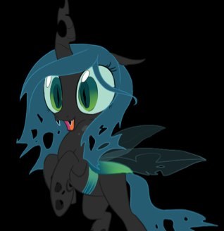 I'm a Changeling, but I grew up in Ponyville and like ponies! But now @MyLittleChrys_ wants me to stay in the Hive! Noooooo!!! ((#MyLittleTwitter))