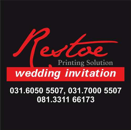 restoeprint's profile picture. semacam percetakan dengan spesialisasi di bidang undangan pernikahan..
 031.6050.5507 / 081.3311.66.173 or invite  2942A5D0 on your blackberry mobile phone.. :)