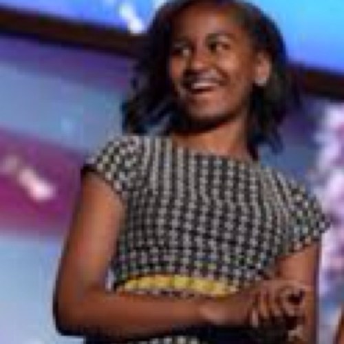 I'm Sasha .... The daughter of President Barack Obama