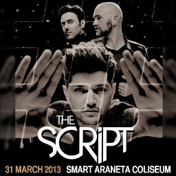 TheScript033113's profile picture. The Script Live In Manila on March 31, 2013 at Smart Araneta Coliseum! Tickets available at http://t.co/T9OaDS5r