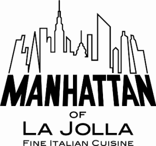 Serving authentic Italian family recipes with a New York twist in beautiful La Jolla, CA. Live music 4 nights a week, classic cocktails, elegant atmosphere.
