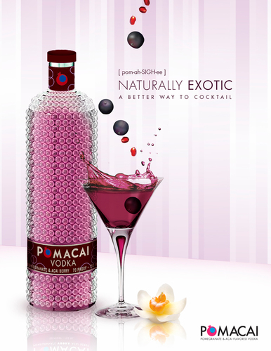 POMACAI is a premium vodka with the flavors of pomegranates and acai berries.  You agree that you are 21 years or older to follow...