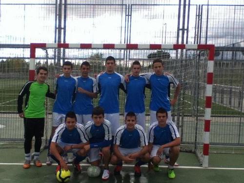 Equipo de futsal de Alcobendas. Campeones de Liga Juvenil 2012/2013. Jugadores: Luis(C), Chechu, Mario, Ander, Matias, Pedro, Carlos, Diego, Perdi, Jorge.