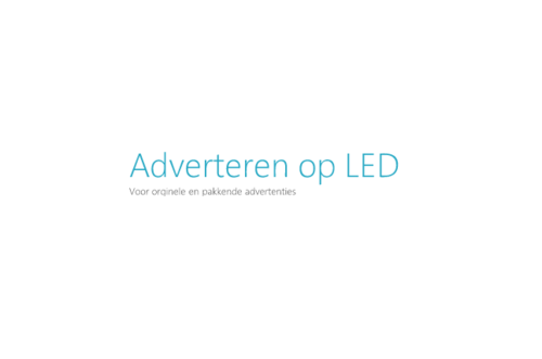 Adverteren op LED. Voor originele en pakkende advertenties op meerdere locaties door Nederland.