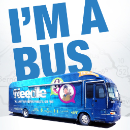 I am a bus. @NeedleIt's bus. Get on me. #NeedleBus #AwesomeCX