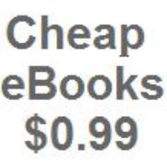 Cheap eBooks lists ebooks that are priced $0.99 or less and have 10+ reviews on Amazon with an average rating of 4+ stars.