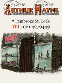 Arthur Mayne's Pharmacy and Wine Garden Open Mon-Sat 10am till 2am and Sunday 12pm till 2am