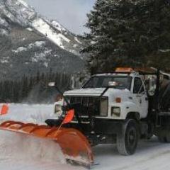 Conditions and road closure updates in the Town of Banff by the Town Streets Department