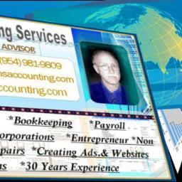 Sean's Accounting Services  offers accounting, graphic art, websites, Public Relation, New business setup, Office setup and many other business services