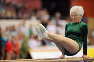 For all of the older gymnasts out there who are still doing gymnastics even though we are way past our prime :)