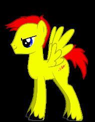 Hi, I'm Flare. I'm just a pegasus from Cloudsdale. Not really much to me; I like reading and flying mostly. I'd like to get to know some ponies though.