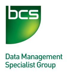 BCS Data Management Specialist Group - #DataManagement, #DataGovernance, #DataArchitecture, #InformationManagement