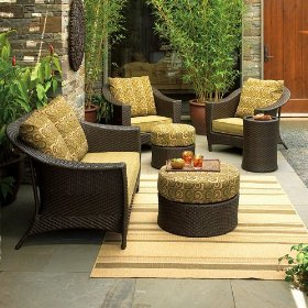 We sell contemporary patio furniture.