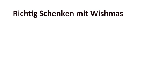 nix Falsches mehr Schenken - der Geschenkefinder