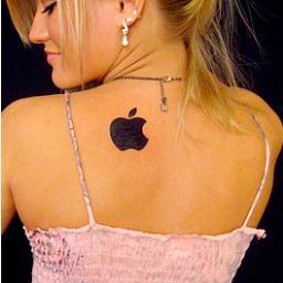 Yes, I really have an apple tattoo. Follow me, if you are a fan of Apple like me I'll follow back for sure - Also like to have a good time, shopping and memes!