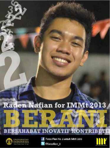 forzafian_2's profile picture. Vote Number #2 Raden Nafian. Friendly, Innovative, and Contributive for Better IMMt 2013