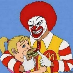 palhaço da lanchonete capitalista,gosto da obesidade.