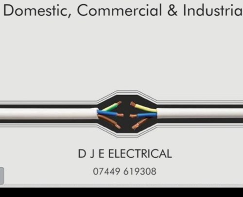 DJE_Electrical's profile picture. Commercial, Domestic & Industrial electrical installations + Fire Alarms, Access Control, CCTV, Communications, Digital Aerials, Security Alarms etc