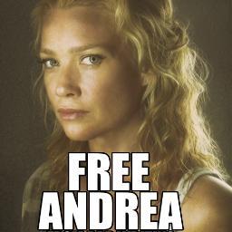 An online petition to bring badass Comic Andrea to the show. Let's free Andrea!