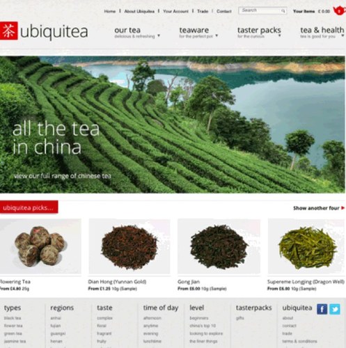 Ubiquitea is a family run artisan tea retailer.