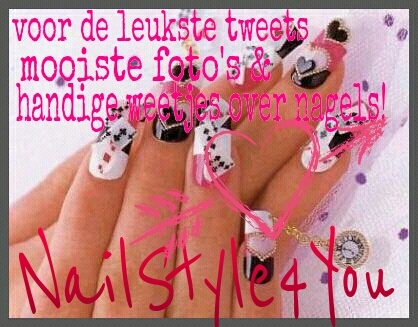 ♥ FOLLOW ONS ♥ VOOR DE MOOISTE FOTO'S, LEUKSTE TWEETS EN HANDIG WEETJES OVER NAGELS! ♥ ALLES OVER NAGELS! ♥ FOTO'S ZIJN WELKOM! ♥ XX ♥