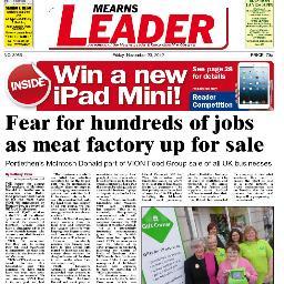 Local newspaper covering the Mearns area of Aberdeenshire, also publishes Kincardineshire Observer. EDITORIAL NUMBER 01569 766940
news@mearnsleader.com
