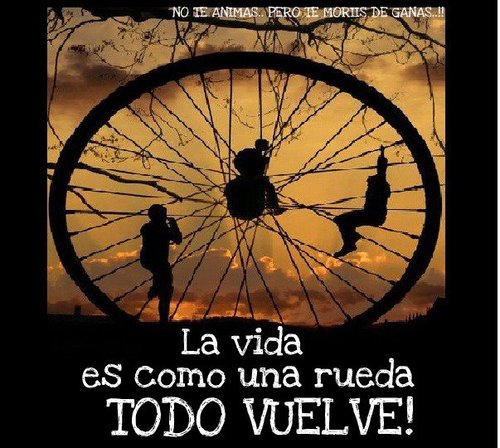 En La Vida Todo Regresa La Rueda Gira Para Todos Frases
