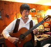 Has a Music BA  His warm voice pairs with sophisticated fingerstyle guitar to delight audiences.  Studied guitar w/ Bud Dashiell, Ron Freshman & Ron Purcell