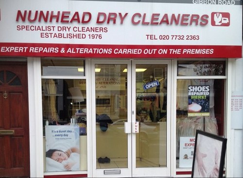 Established in 1976 Tel: 020-7732-2363. Instagram : nunheaddrycleaners