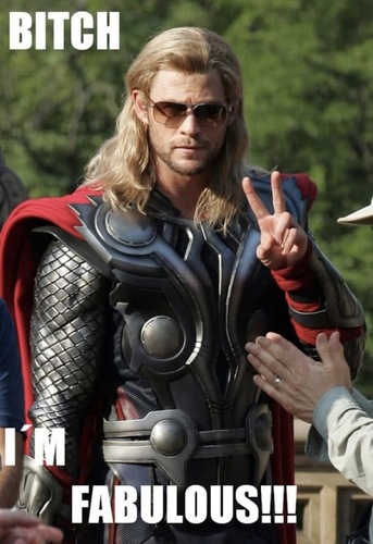 I AM THOR. I ENJOY CATS. AND HAMMERS.