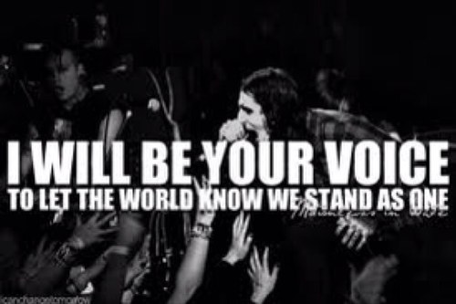 We love bands and lyrics! We post lyrics from many different bands! Follow us and shout us out!