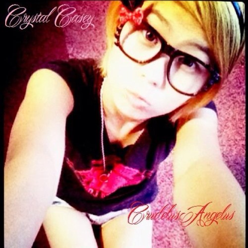 Facebook ; Crystal Casey CrudelusAngelus.
Tumblr ; http://t.co/PMNED5N1