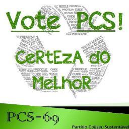 Twitter do Partido Coliseu Sustentável.
Vote Marcello 69