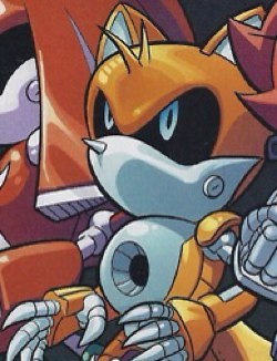 I am Metal Tails. I was built to rival Miles Prower in the brain department. A technological marvel, and right hand man to @Metal_Blur. #Metallix