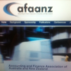 AFAANZ (Accounting and Finance Association of Australia and NZ) represents the interests of accounting and finance academics in education and research.