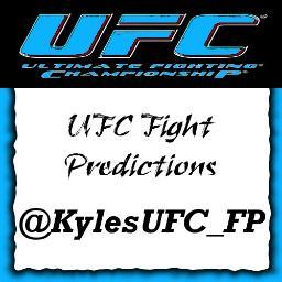 KylesUFC_FP's profile picture. I'm a big fan of the #UFC. I'm using this account to post fight predictions for upcoming UFC events. This account is in association with @KylesMMATalk