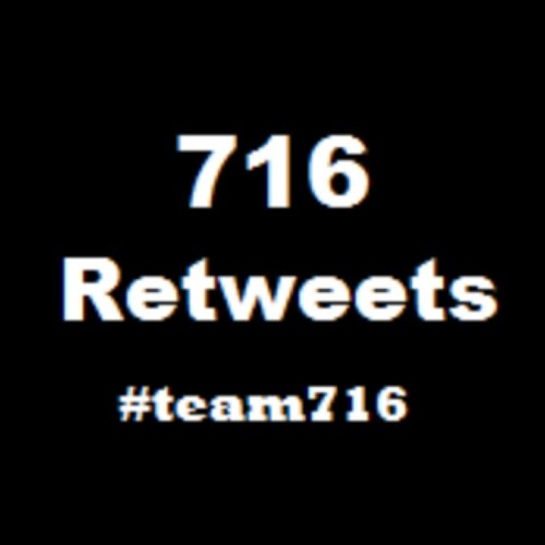 716Retweets's profile picture. The ORIGINAL 716 retweet account
Retweeting anything 716 related
Follow and join #team716