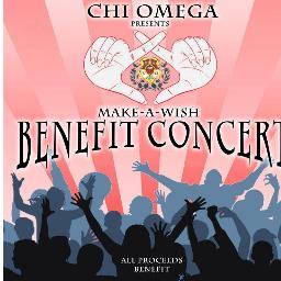The Make-A-Wish Benefit Concert hosted by Chi Omega will be November 30, 2012 @ 7:00 p.m. in the SUB 2 Ballroom