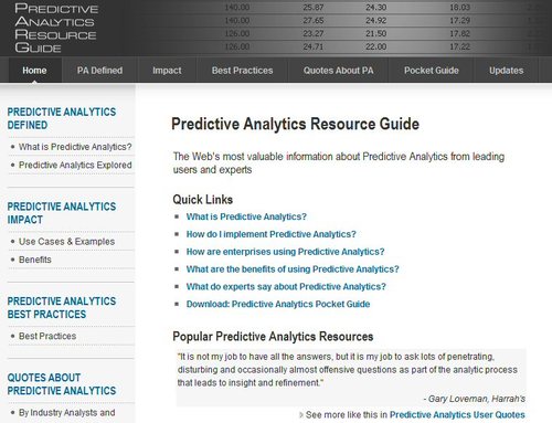 Helping business and IT professionals understand predictive analytics.