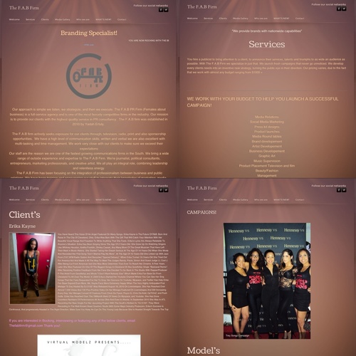 The F.A.B PR Firm (Females about business) is a full-service agency and is one of the most fiercely competitive firms in the industry! FOLLOW NOW! Hire Us :)