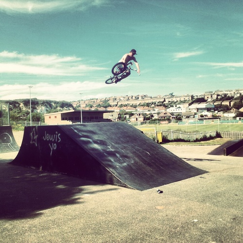 a little bit of bmx a little bit of work and a massive bit of cars