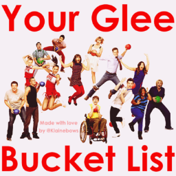 This is a Gleeks bucket list! All things you want to see happen on Glee or what you want to do before you die that has to do with Glee! #GleeBucketList
