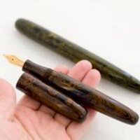 Eboya 笑暮屋万年筆 宇宙旅行 立竹M 字幅MF 手作りエボナイト万年筆 笑暮屋（えぼや）オンラインショップ